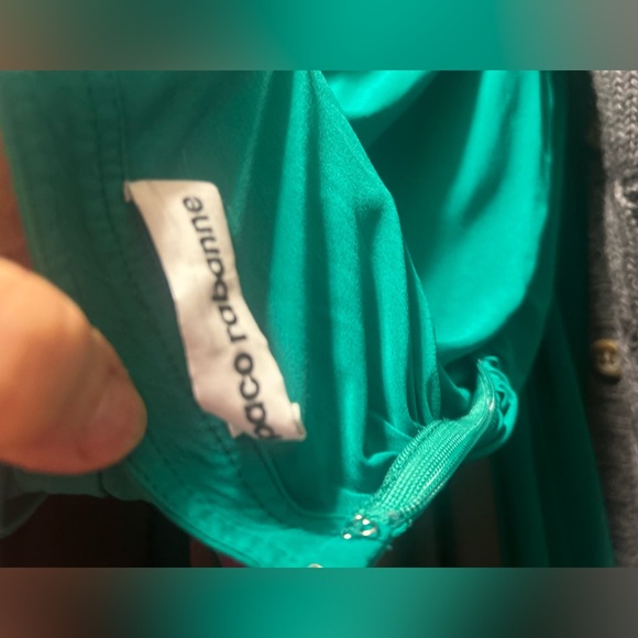 Paco Rabanne Green Strapless Gown - Picture 7 of 9